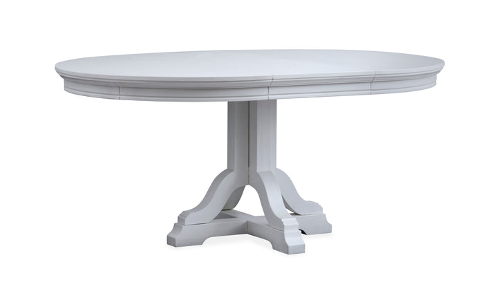 Charleston Harbor Gray Grey Extendable 48" Round Dining Table - D5611-22GY