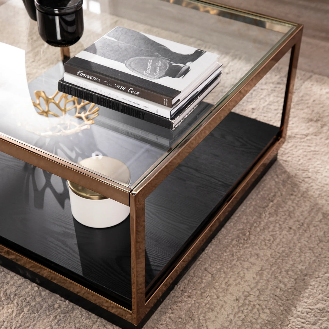 Lexina Glass-Top Cocktail Table - AmericanHomeFurniture
