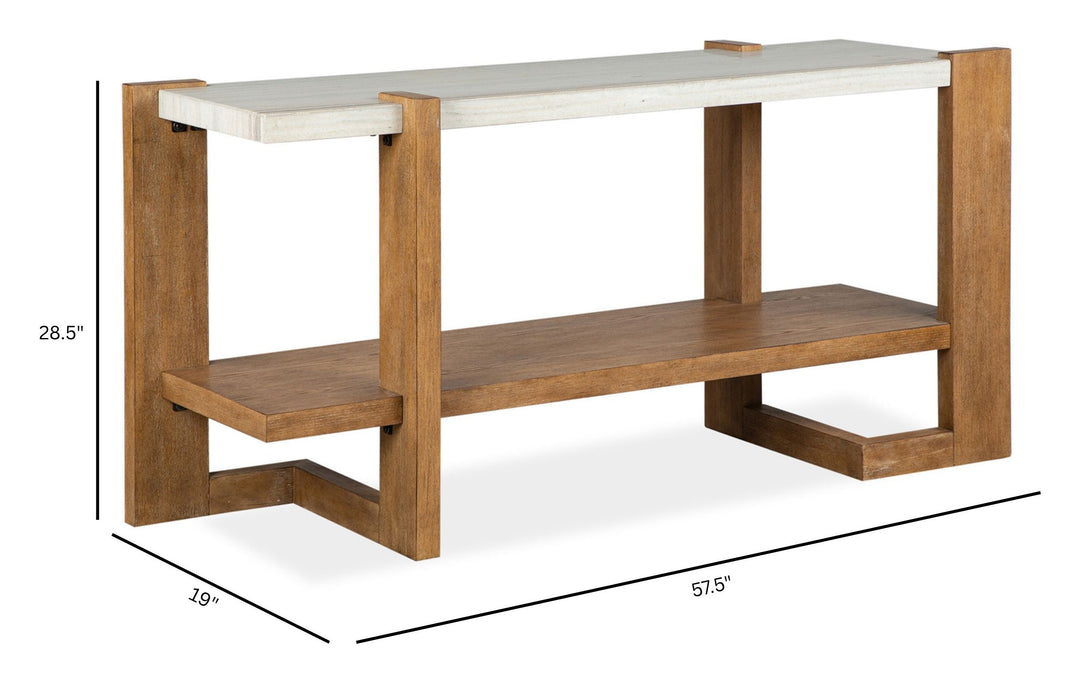 Carrington Honey Wheat Rectangular Sofa Table - T5930-73