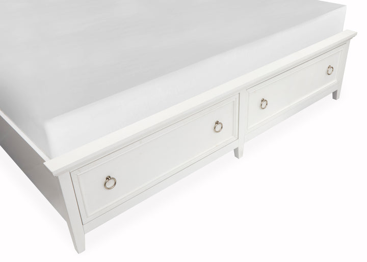 Juniper Hill Whisper White Queen Panel Storage Bed - B6478-54A