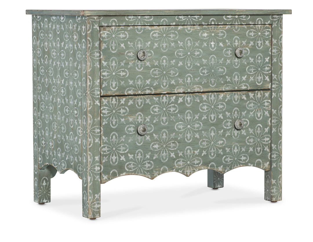 American Home Furniture | Hooker Furniture - Americana Two-Drawer Nightstand - Antique Green