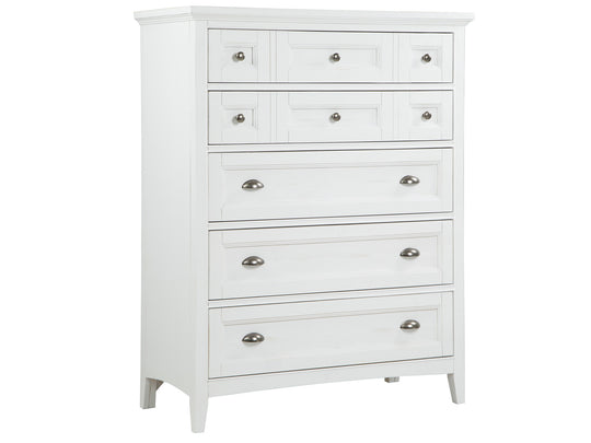 Heron Cove Chalk White And Dovetail Grey Drawer Chest - B4400-10