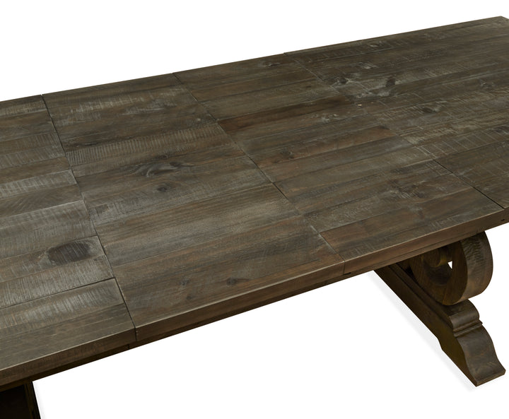 Bellamy Peppercorn Extendable Rectangular Dining Table - D2491-20