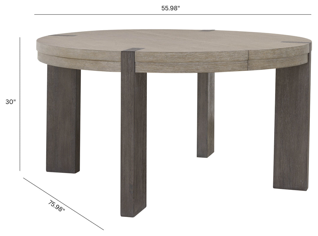Anderson Park Moose Trail And Frontier Brown Round Dining Table - P402230
