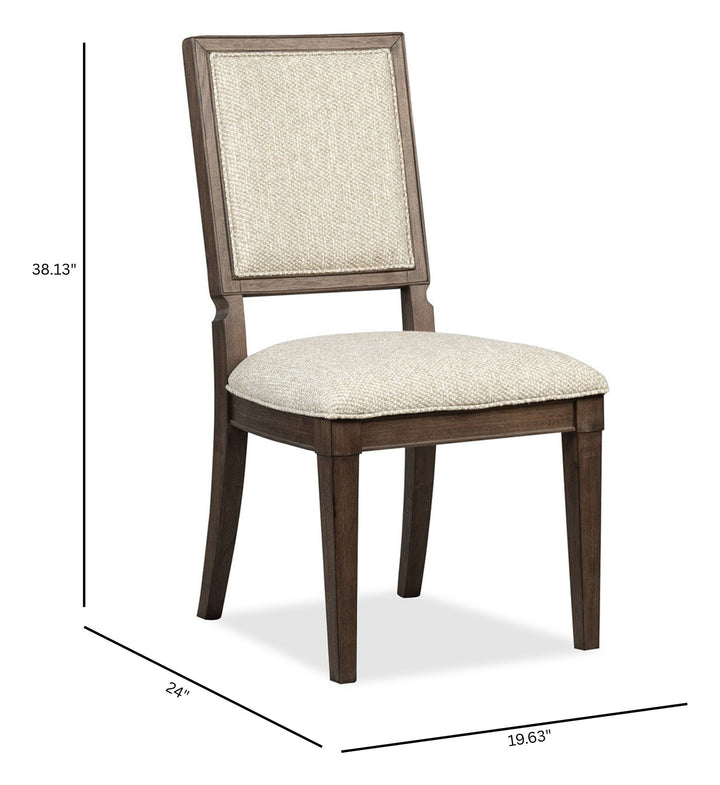 Jubilee Brown Upholstered Side Chair - Set of 2 - D6524-63