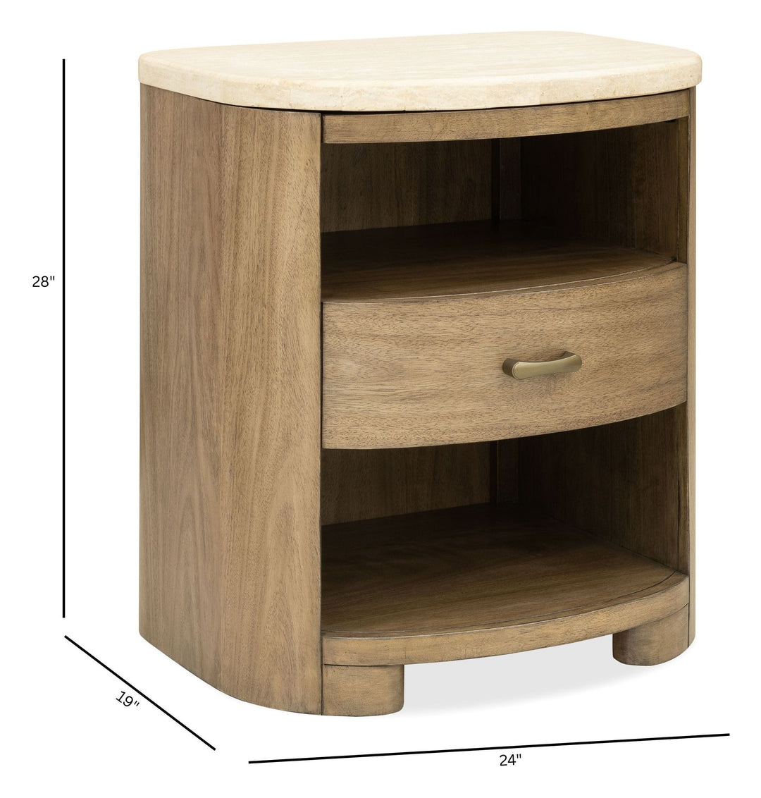 Leeza Brown Accent Nightstand - BP432-141