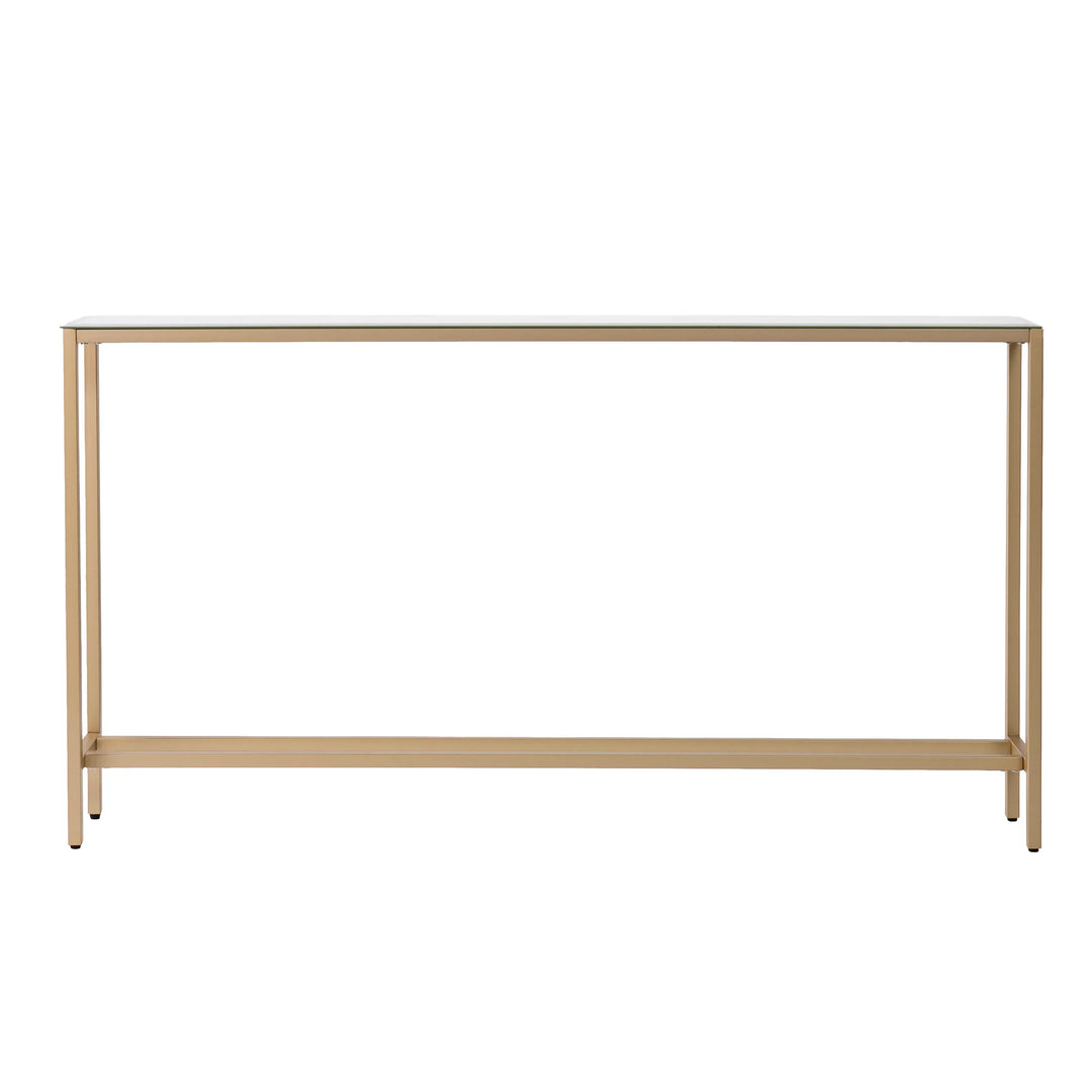 Darrin Long Console Table - Gold - AmericanHomeFurniture