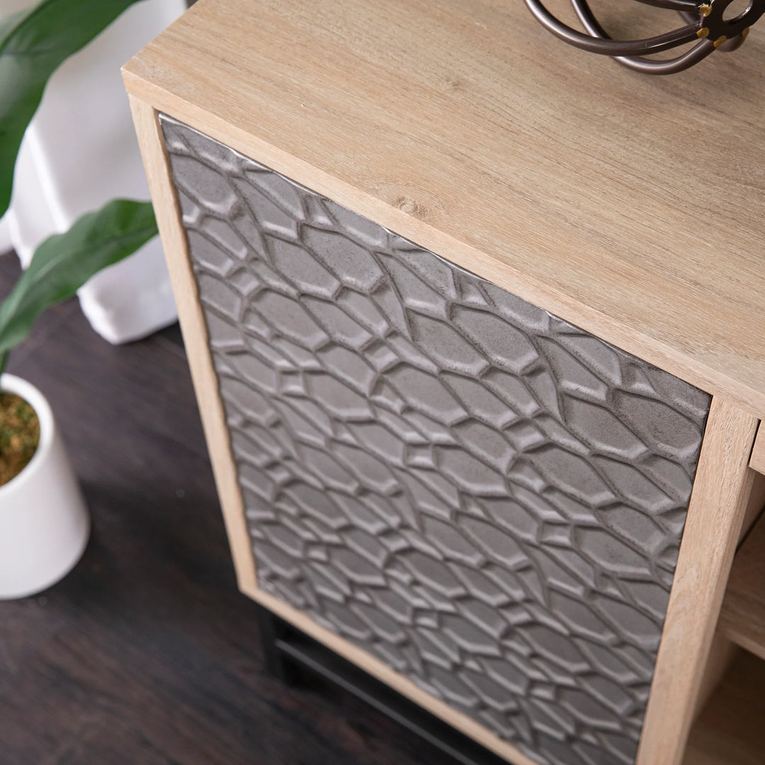 Hollesborne Media Console w/ Storage - AmericanHomeFurniture