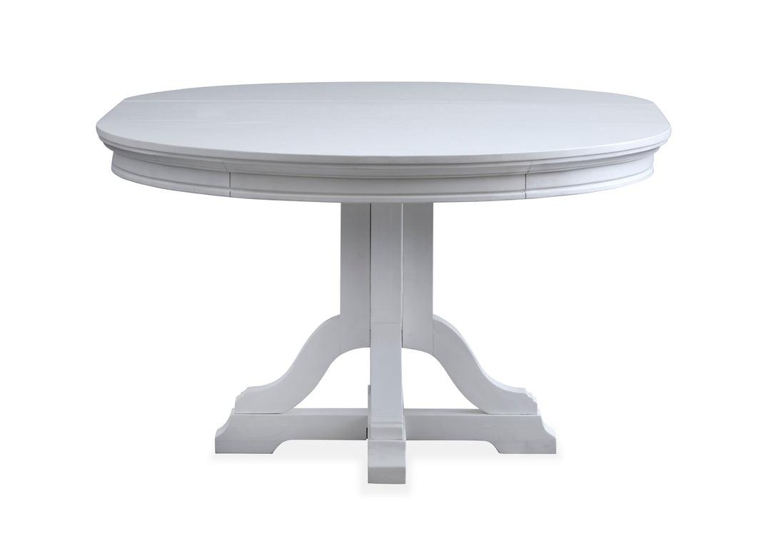 Charleston Harbor Gray Grey Extendable 48" Round Dining Table - D5611-22GY