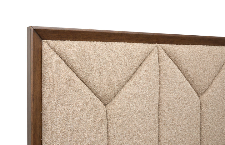 Callisto Bourbon Brown King Upholstered Panel Storage Bed - B6396-65A