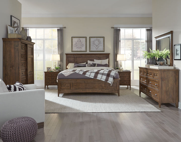 Bay Creek Toasted Nutmeg King Panel Storage Bed - B4398-65