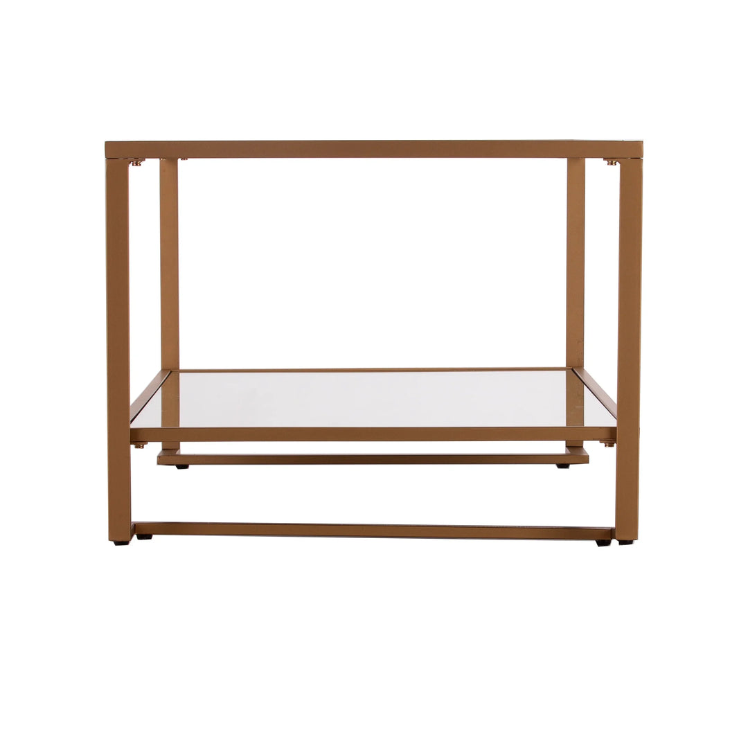 Horten Glass-Top Cocktail Table - AmericanHomeFurniture