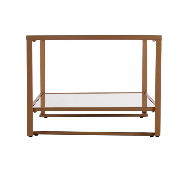 Horten Glass-Top Cocktail Table - AmericanHomeFurniture