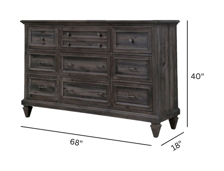 Calistoga Weathered Charcoal Drawer Dresser - B2590-20
