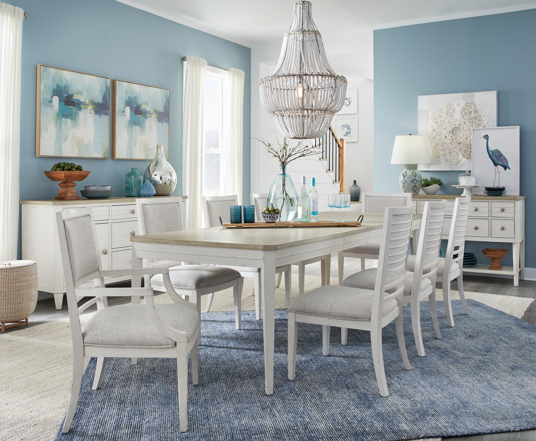 Echo Isles Sea Pearl And Driftwood Extendable Rectangular Dining Table - D6310-20