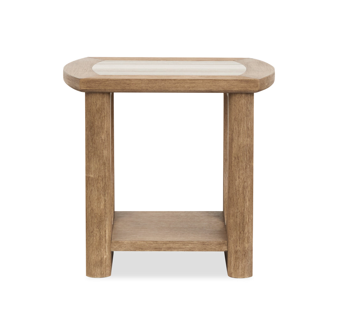 Bradford Riverbed Beige Rectangular End Table - T5950-03