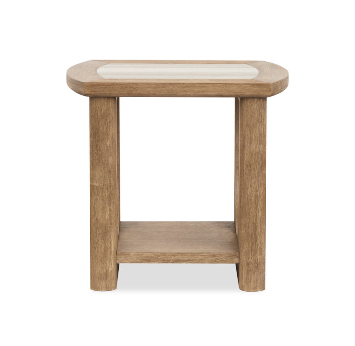 Bradford Riverbed Beige Rectangular End Table - T5950-03