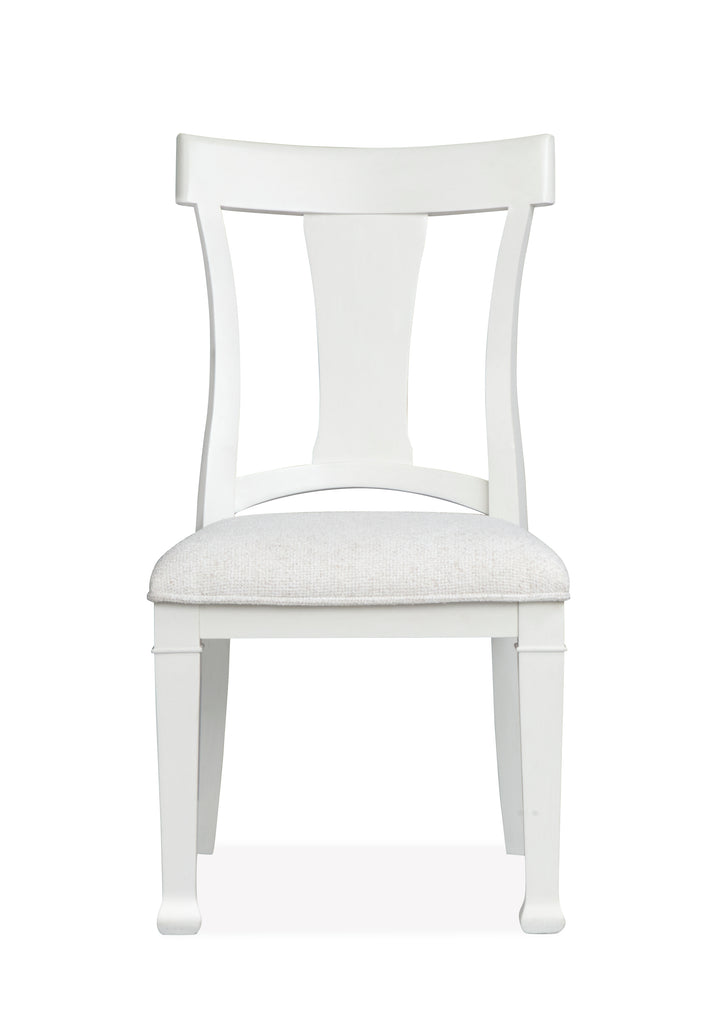 Kingston Whisper White And Cerused Nutmeg Upholstered Side Chair - Set of 2 - D6407-62