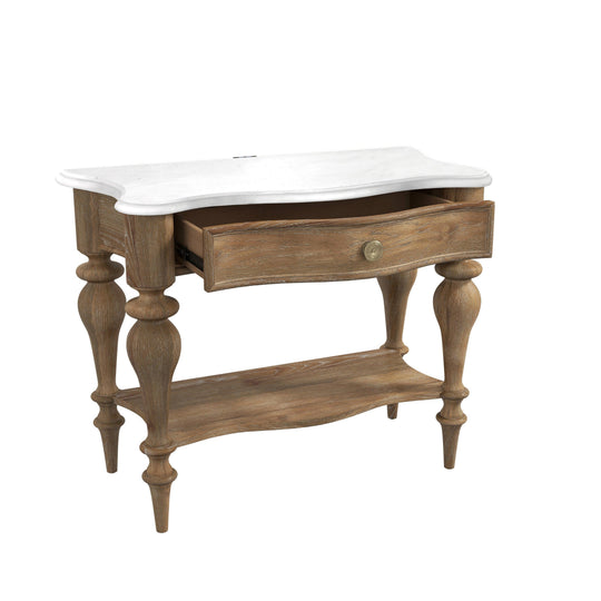 Pulaski Weston Hills Bedside Table with Storage Drawer NIGHTSTANDS