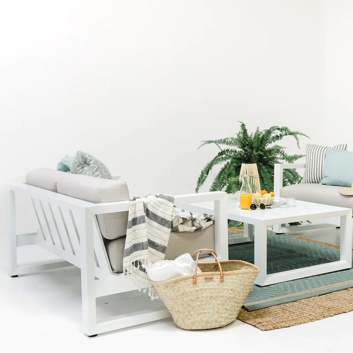 Newport Loveseat in Canvas Skyline, No Welt