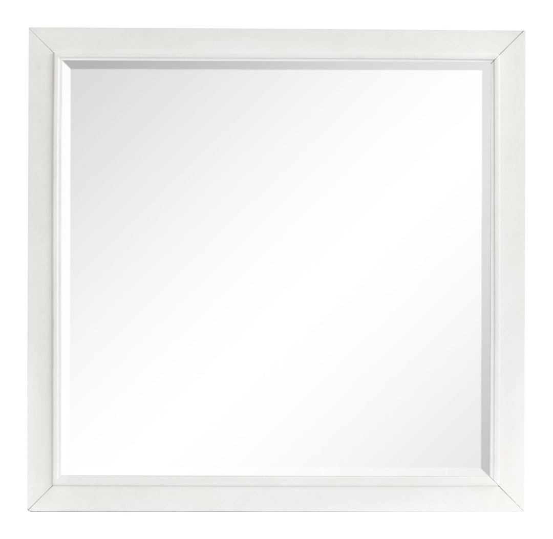 Charleston White Dove White Drawer Dresser With Landscape Mirror - B5611-20WH40WH