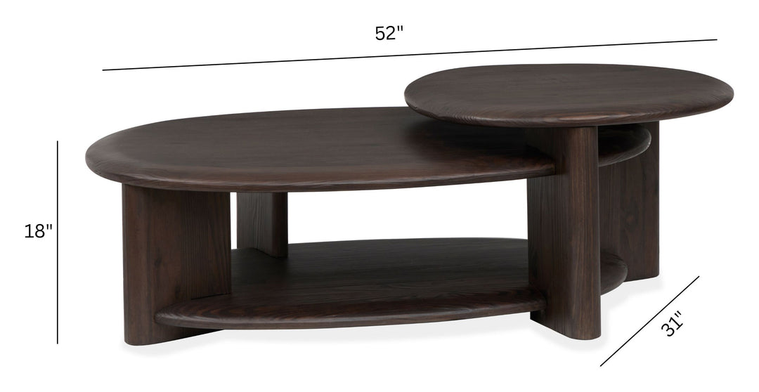 Upton Coffee Bean Shaped Cocktail Table - T6541-62