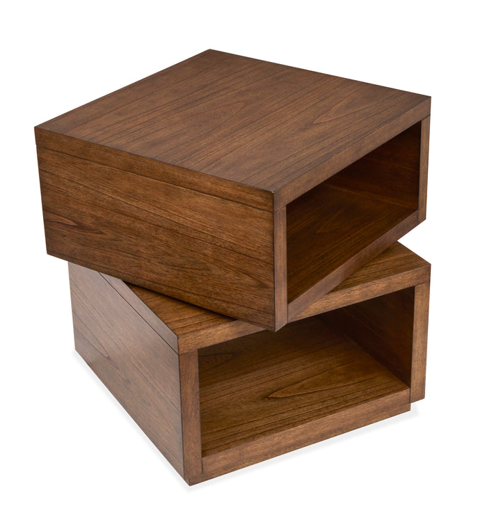 Newton Cinnamon Square End Table - T6505-01