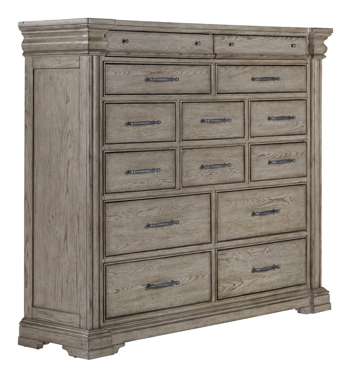 Madison Ridge Heritage Taupe 14 Drawer Master Chest - P091127