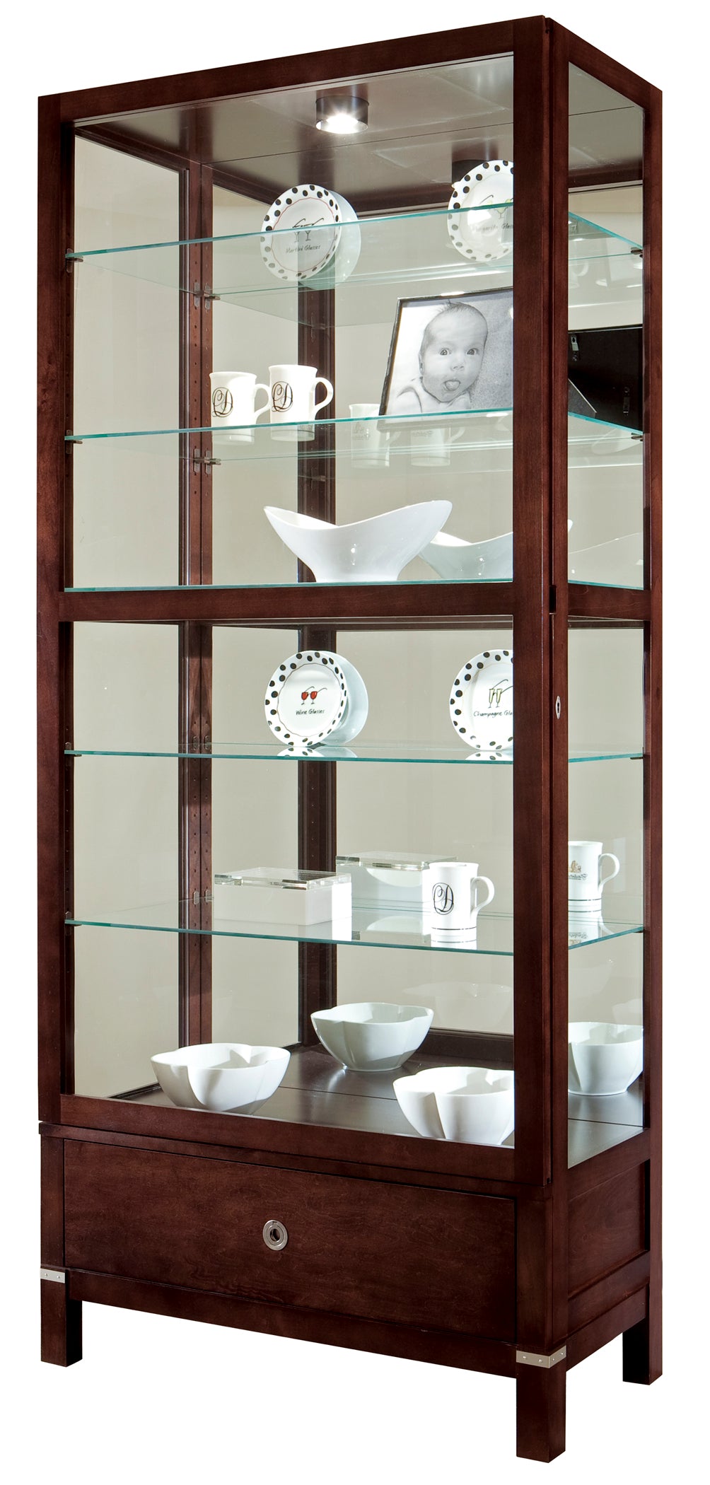 American Home Furniture | Howard Miller - Williamson Curio Display Cabinet