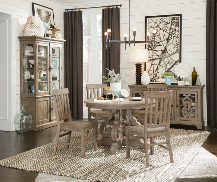 Tinley Park Dove Tail Grey 48" Round Dining Table - D4646-22
