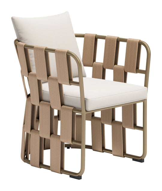 Zuo Quadrat Dining Chair White OUTDOOR DINING CHAIRS