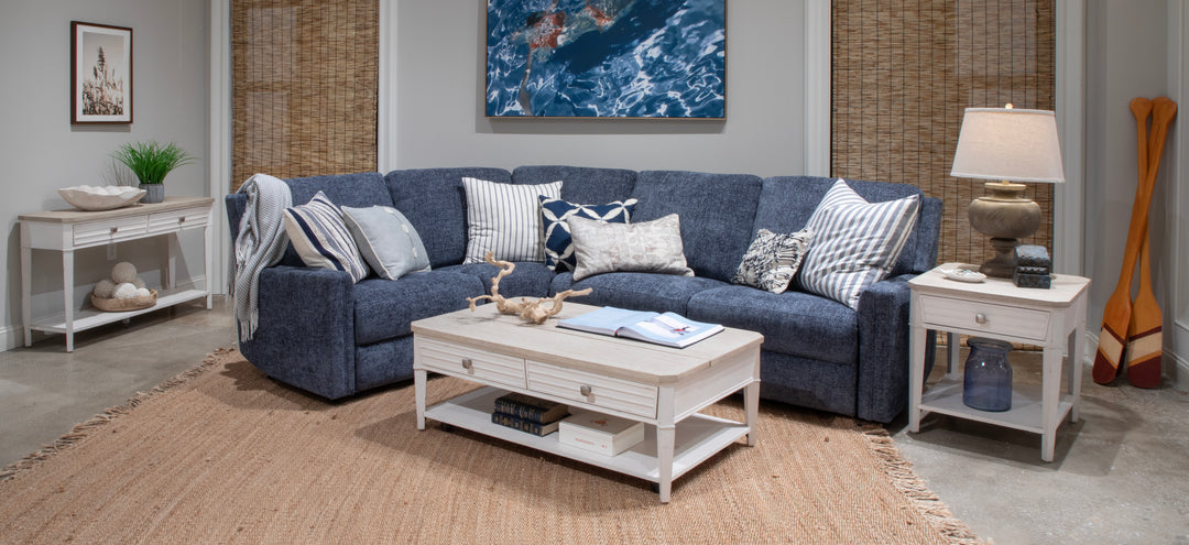 Echo Isles Sea Pearl And Driftwood Lift Top Storage Cocktail Table With Casters - T6310-50