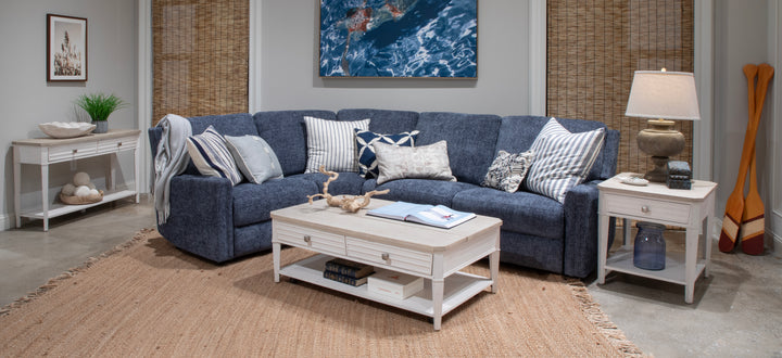Echo Isles Sea Pearl And Driftwood Rectangular End Table - T6310-03