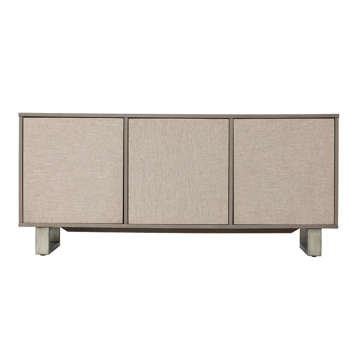 Abston 3-Door Media Console - AmericanHomeFurniture