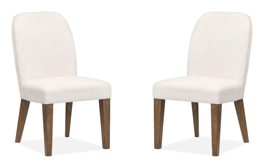 Westbourne Dark Umber Upholstered Host Chair - Set of 2 - D5888-66