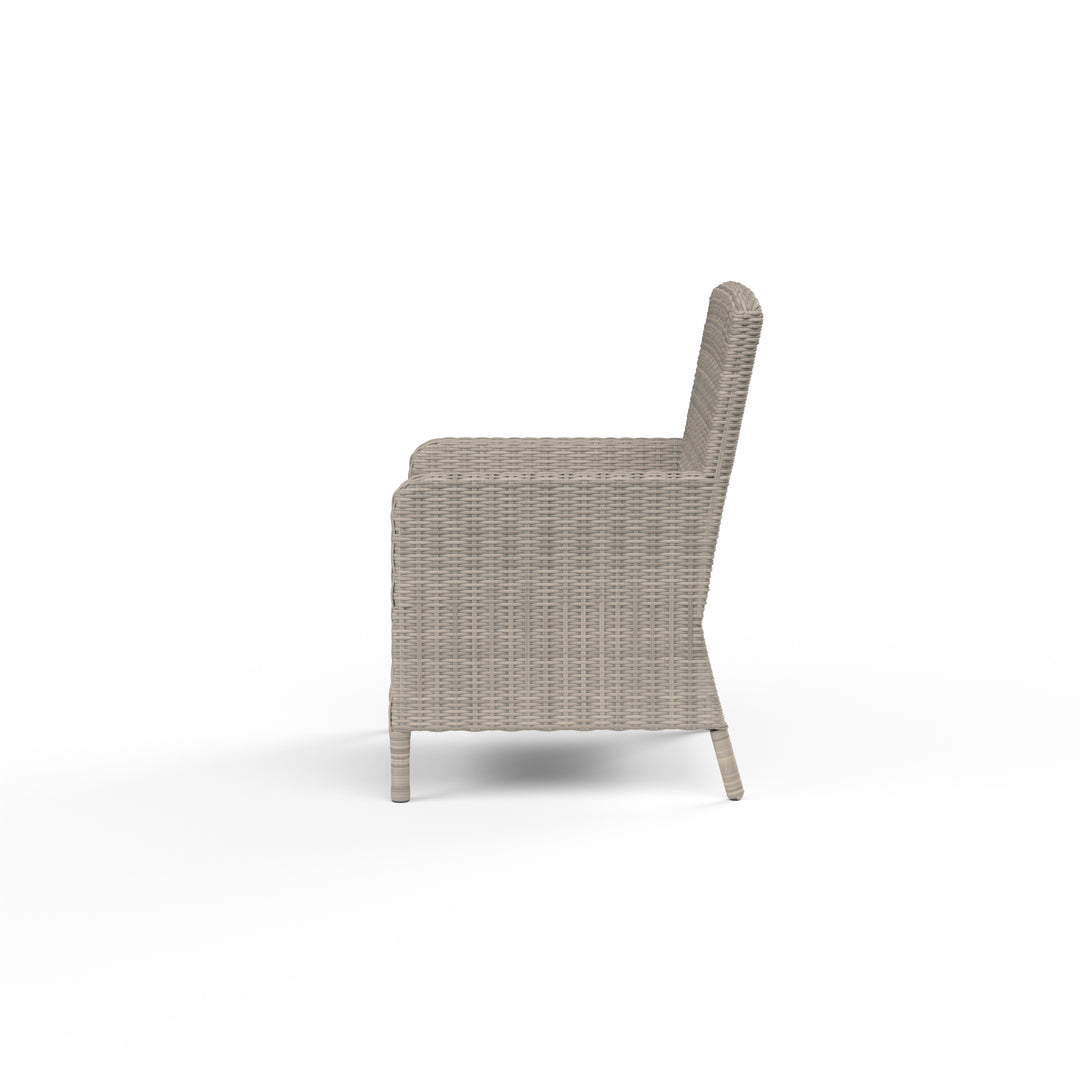 American Home Furniture | Sunset West - Manhattan Dining Chair in Linen Canvas w/ Self Welt