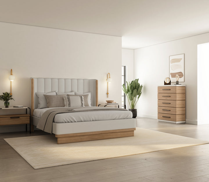 Portico-6/6 Upholstered Shelter Bed