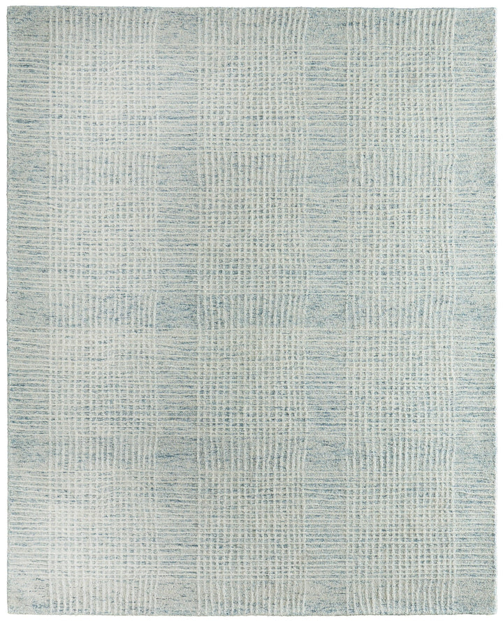 Rectangle/5' x 8'/Blue/Ivory