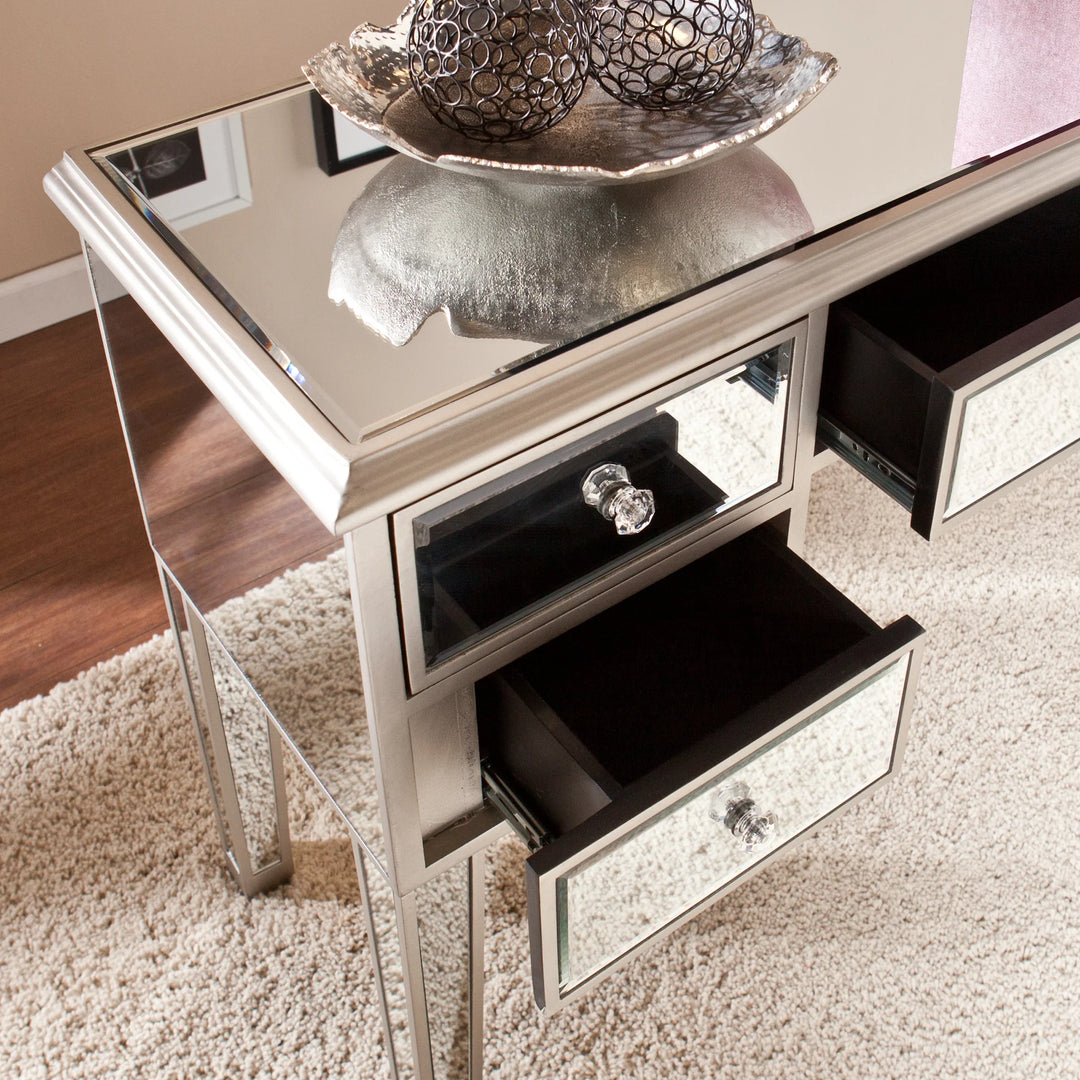 Mirage Mirrored Console - AmericanHomeFurniture