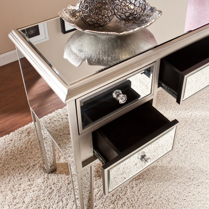 Mirage Mirrored Console - AmericanHomeFurniture