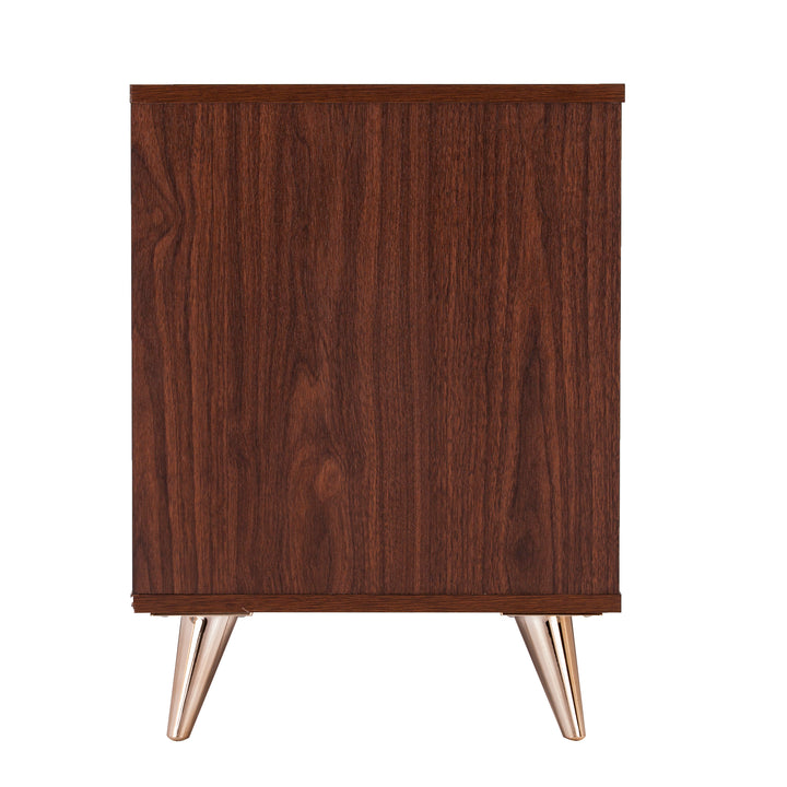 American Home Furniture | SEI Furniture - Oren Modern Bedside Table w/ Drawers