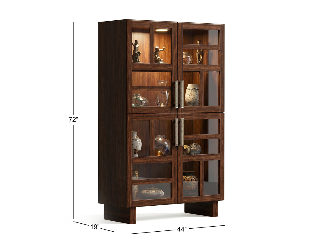 Reena Rich Brown Display Cabinet - D6518-08