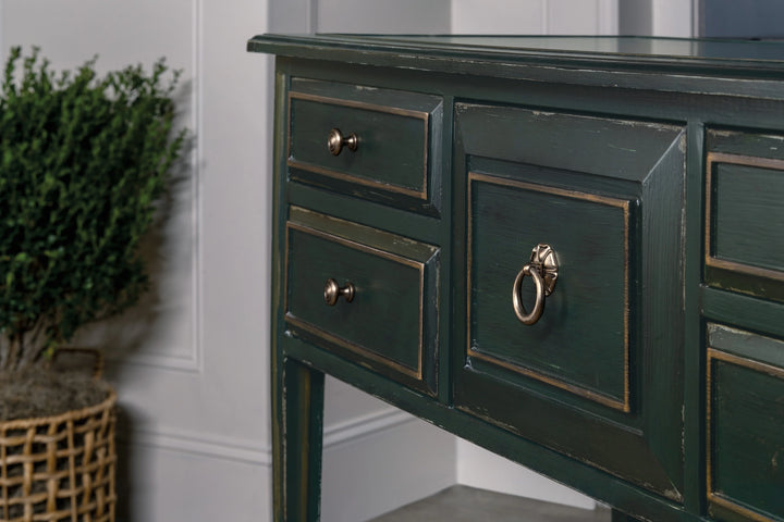 American Home Furniture Hooker Furniture Charleston Five-Drawer Console Table