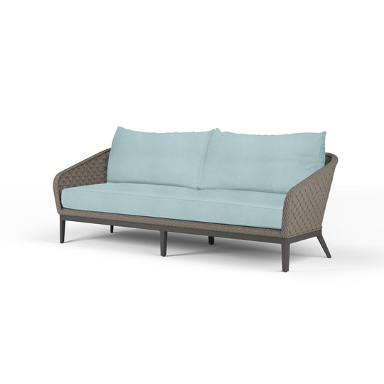 Marbella Sofa in Dupione Celeste, No Welt
