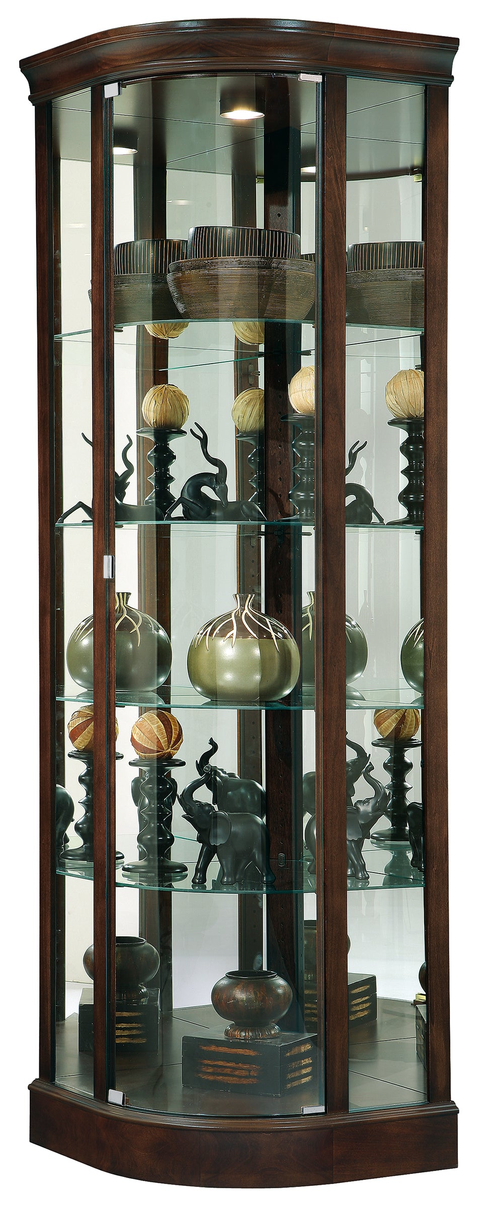 American Home Furniture | Howard Miller - Marlowe III Corner Curio Cabinet