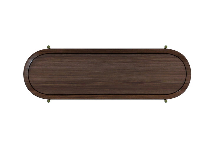 Wren Dark Brown Tray Sofa Table - T6413-99