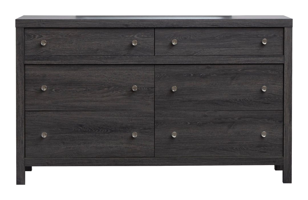 Merrifield Raisin Black Double Drawer Dresser - B6308-22
