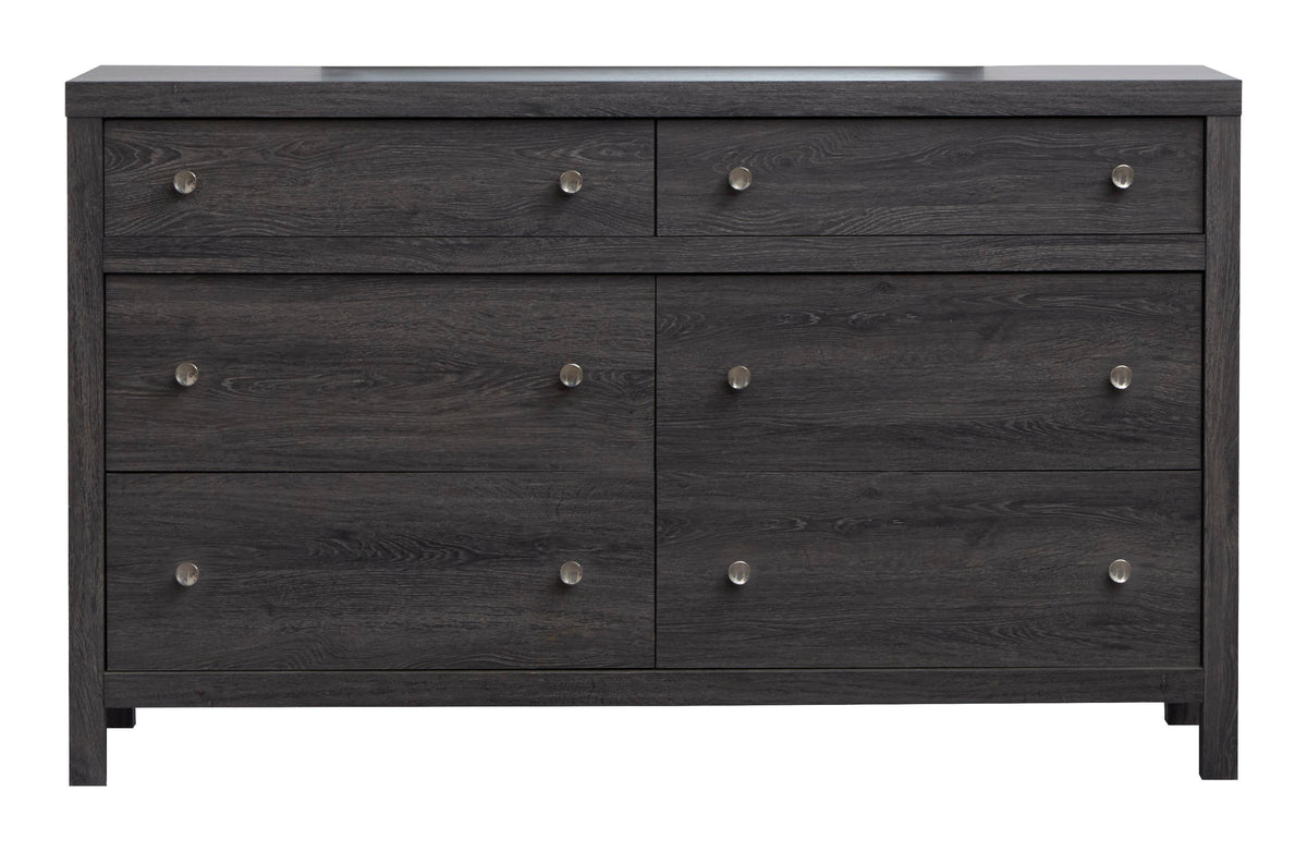 Merrifield Raisin Black Double Drawer Dresser - B6308-22