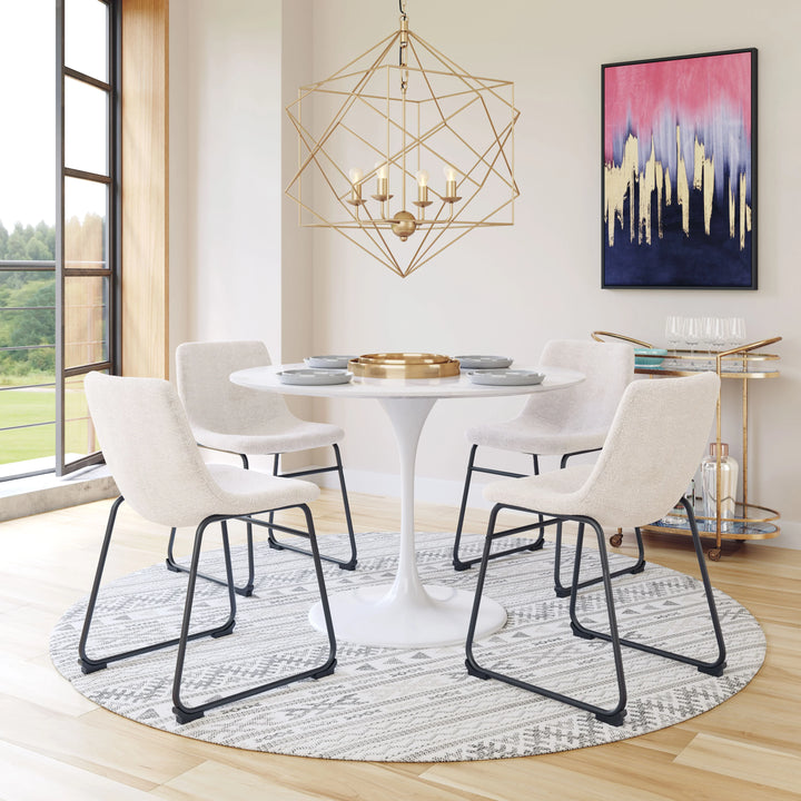Smart Dining Chair (Set of 2) Ivory - AmericanHomeFurniture