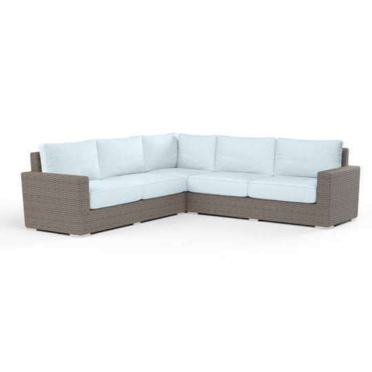 Coronado Sectional in Canvas Skyline w/ Self Welt